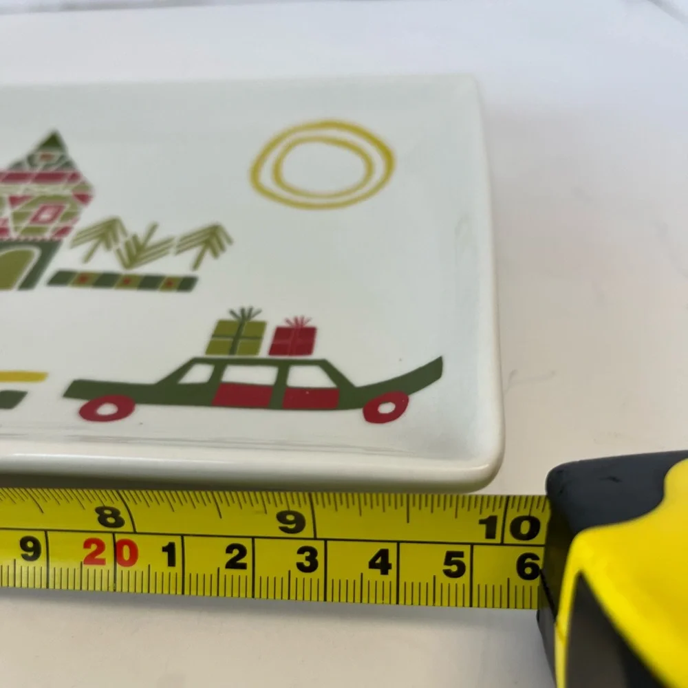 Crate & Barrel Christmas Holiday Serving Platter